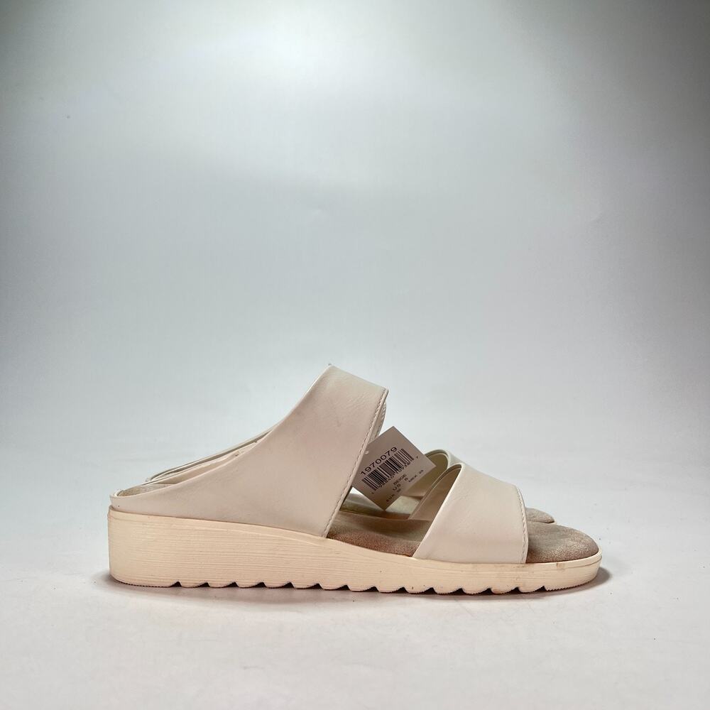 Kensie Endy Comfort Beige Casual Double Band Straps Slide Sandals Womens Size 6M